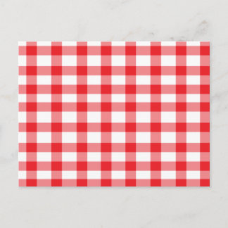 Red Gingham Postcard