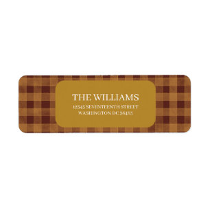 Red Gingham Watercolor Check
