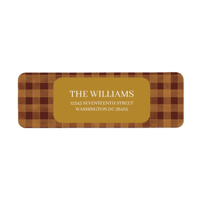 Red Gingham Watercolor Check (Front)