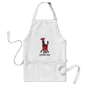 Red Giraffe "Tall Order Cook" Apron