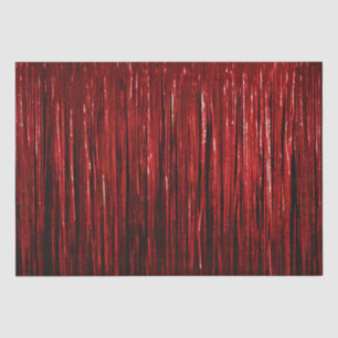 Red Glam Tinsel Stripes Tissue Paper