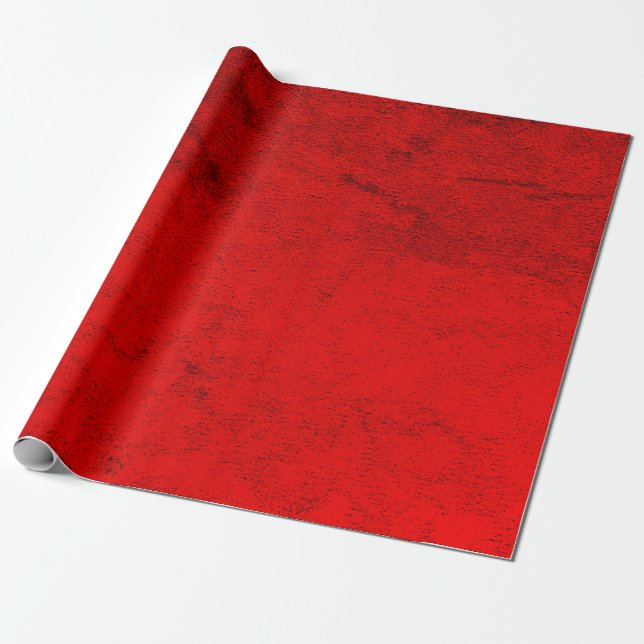 Red Glamour Velvet Wrapping Paper (Unrolled)