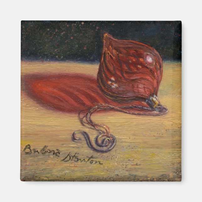 "Red Glass Ornament" Magnet (Front)