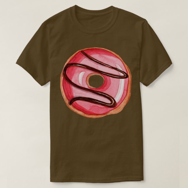 Red glazed doughnut T-Shirt (Design Front)