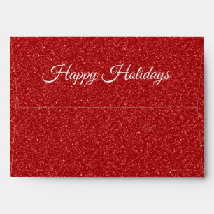 Red Glitter Christmas Envelope