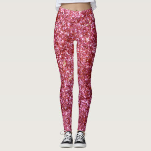 Red Glitter Leggings