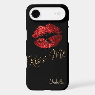 Red Glitter Lips - Kiss Me