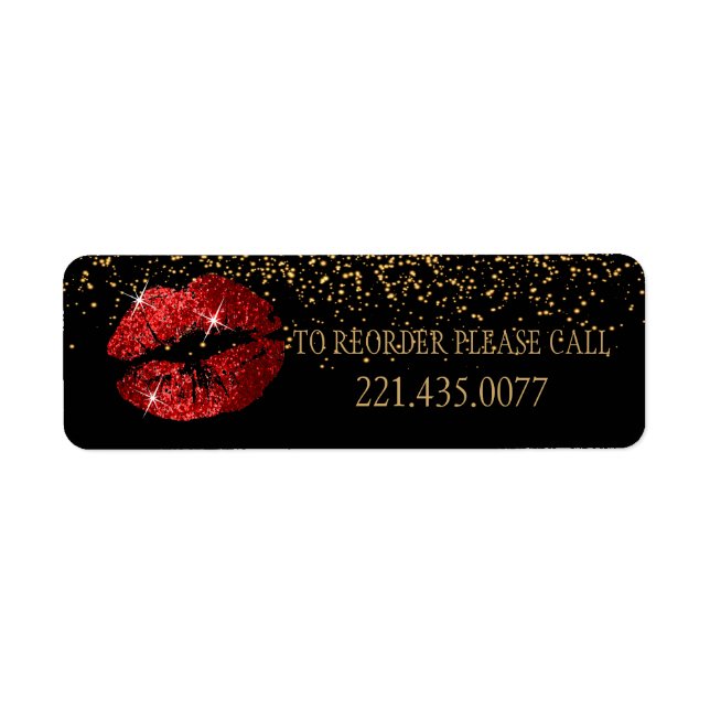 Red Glitter Lips - Reorder (Front)