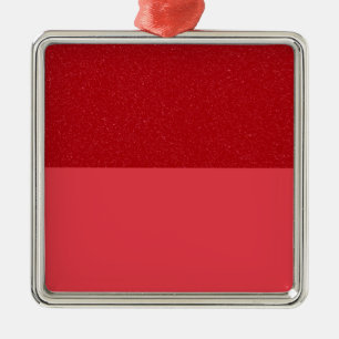 Red Glitter & Matte Ornament – Bulk Custom Gift