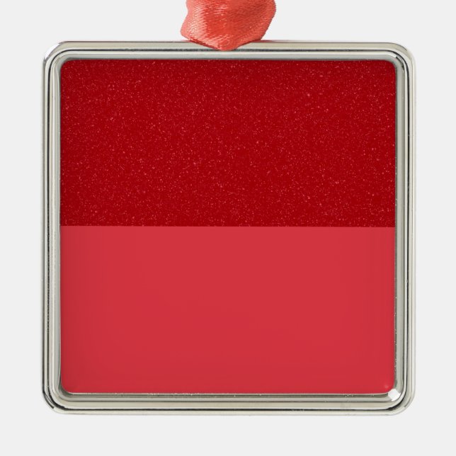 Red Glitter & Matte Ornament – Bulk Custom Gift (Front)
