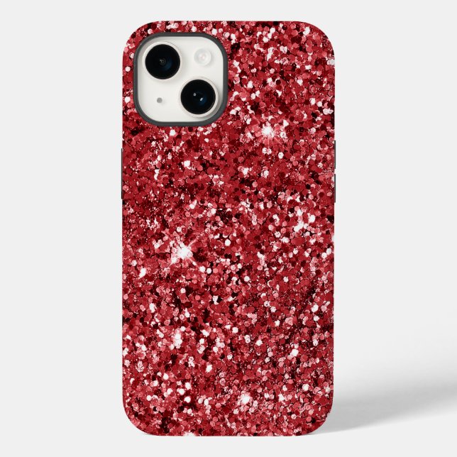 Red Glitter Sparkle          Case-Mate iPhone Case (Back)