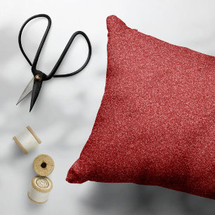 Red Glitter, Sparkle, Glitter Background Decorative Cushion