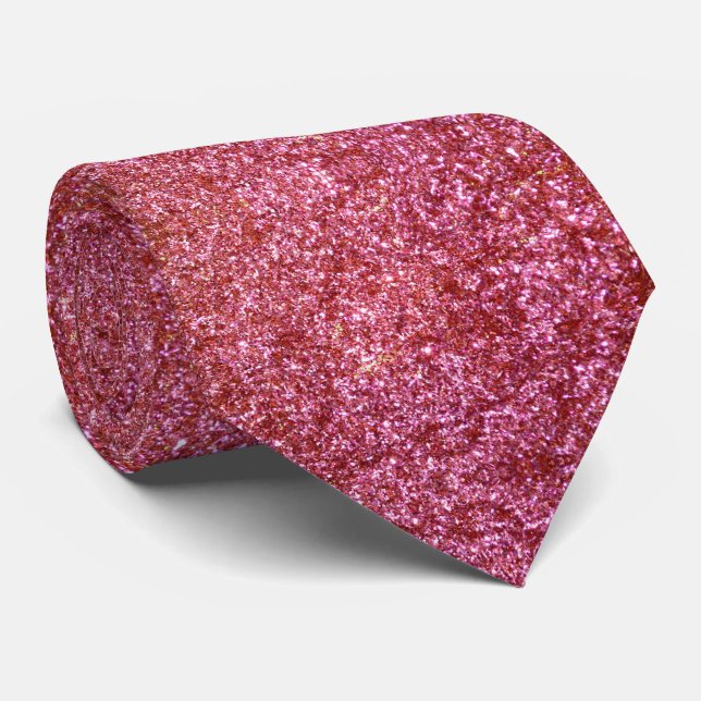Red Glitter Tie (Rolled)