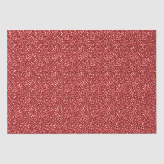Red Glitter Tissue Paper (Front)