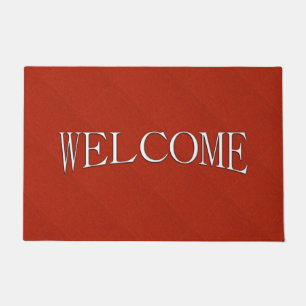 Red Glitter Welcome Doormat