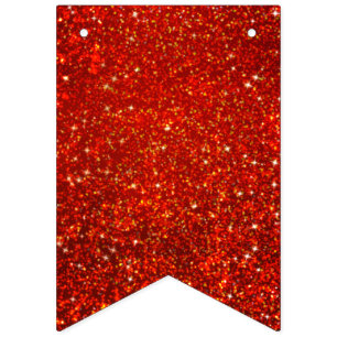 Red Glitters. Bunting