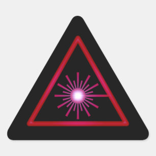 Red Glow Laser Symbol Sticker