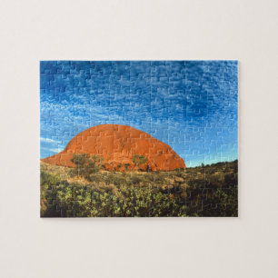 Red Glow of the Famous Ayers Rock in the Outback Jigsaw Puzzle