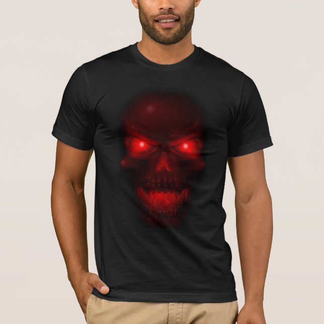 Red Glowing Skull T-Shirt (Front)