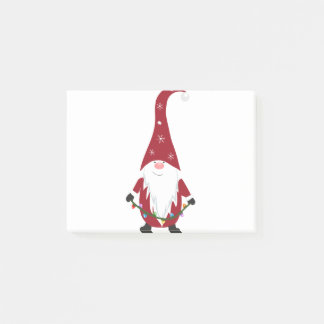 Red gnome post-it notes