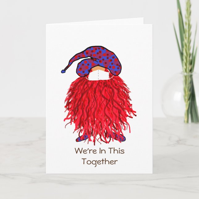 Red Gnome: We're In This Together Card (Front)