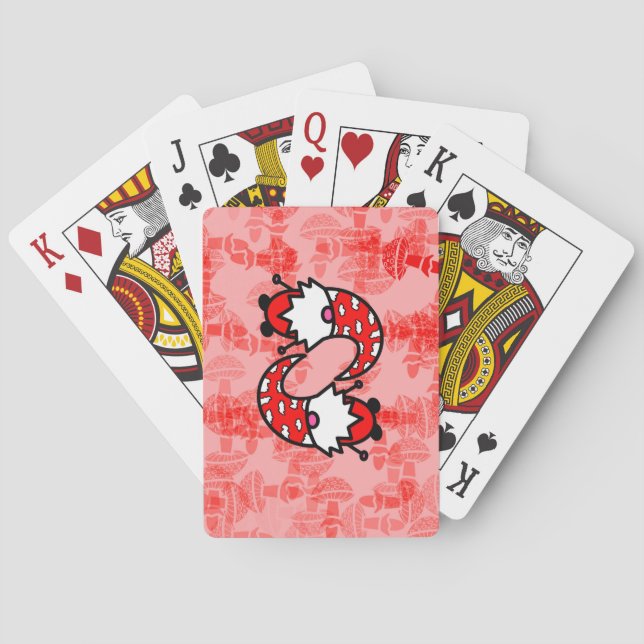 Red Gnomes Playing Cards (Back)