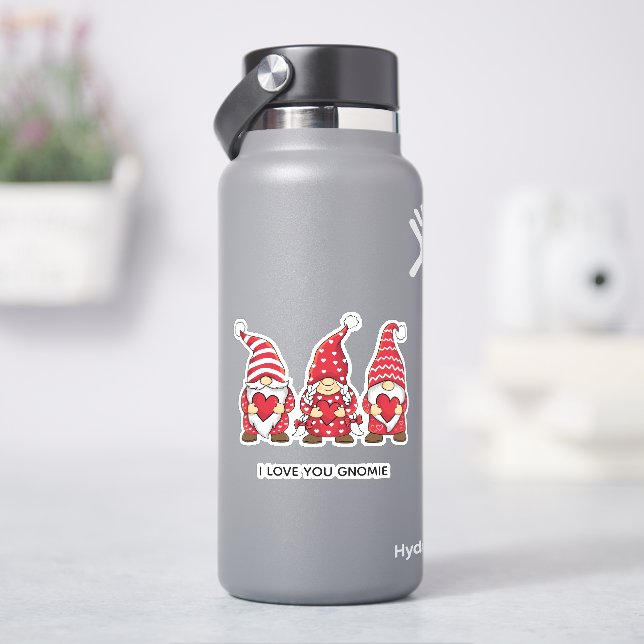 Red Gnomes with Hearts Personalised Valentine Day  (HydroFlask)