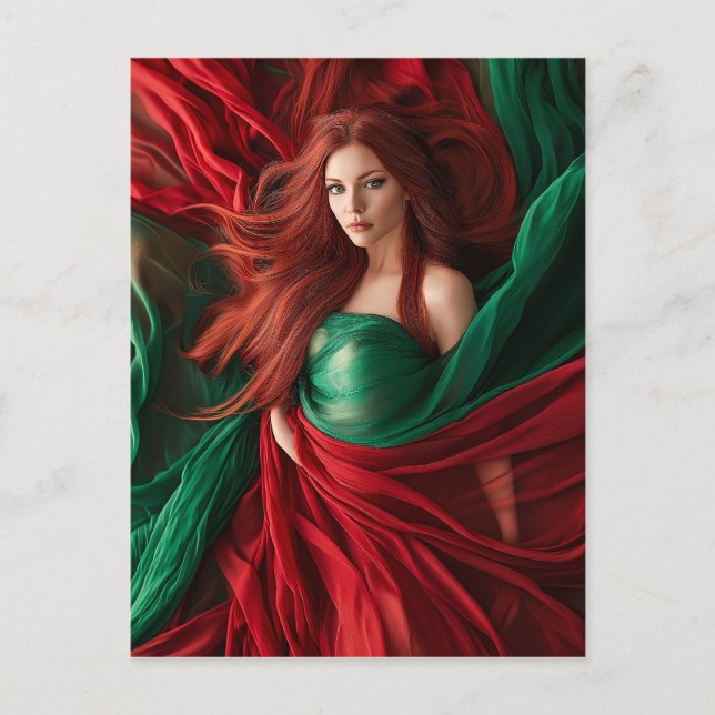Red Goddess Postcard (Front)