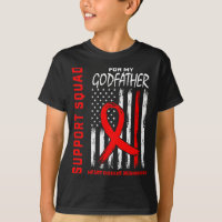 Red Godfather Heart Disease Awareness Flag Graphic