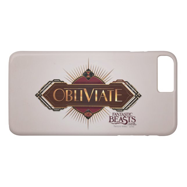 Red & Gold Art Deco Obliviate Spell Graphic Case-Mate iPhone Case (Back (Horizontal))