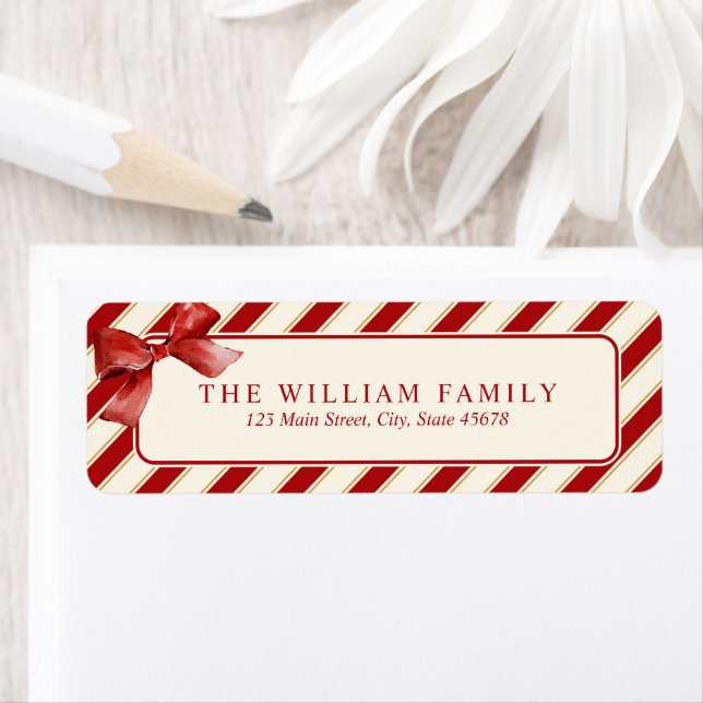 Red Gold Candy Cane Stripe (Insitu)