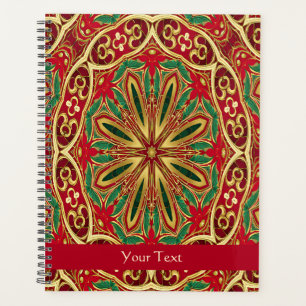 Red Gold Christmas Holiday Planner