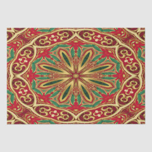 Red Gold Christmas Holiday Tissue Paper