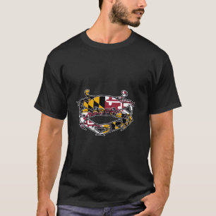 Red Gold Football Helmet Art T-shirt