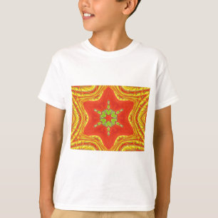 Red Gold Green Mandala Art Print T-Shirt