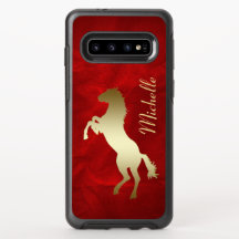 Red Gold Horse Personalised