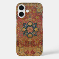 Red Gold Kashan Carpet Rug Persian Asian