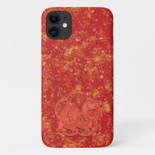 Red Gold Lunar Chinese New Year Zodiac Dragon Case-Mate iPhone Case