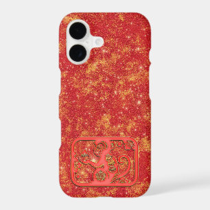Red Gold Lunar Chinese New Year Zodiac Monkey