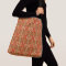 Red Gold Multi Colour Mosaic Pattern