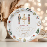 Red gold Nutcracker ballerina kids birthday party Paper Plate<br><div class="desc">Red gold Nutcracker ballerina kids birthday party Paper Plates
Matching items are available.</div>