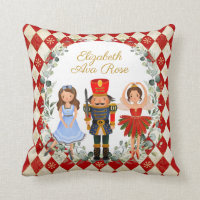 Red Gold Nutcracker Holiday Leafy Wreath Nursery