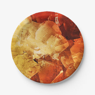 Red & Gold Paper Plate