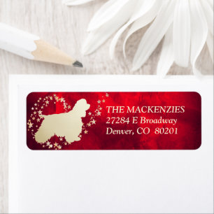 Red Gold Star Swirl American Cocker Spaniel