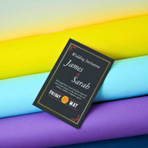 Red & Gold Wedding Custom Details Invitation