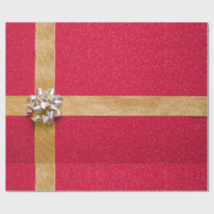 Red Gold Wrapping Paper