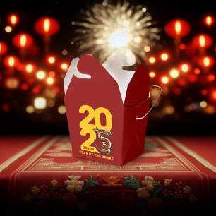 Red Gold Year of the Snake 2025 Favour Box