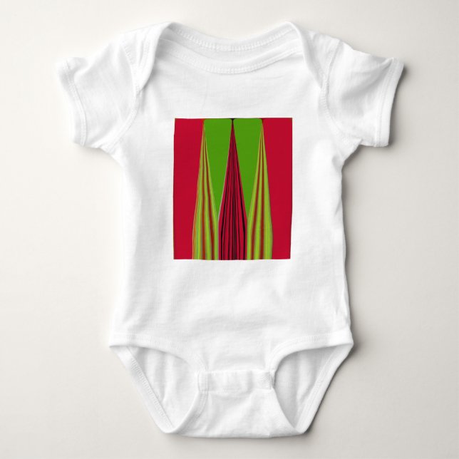 RED GOLDEN GREEN BABY BODYSUIT (Front)