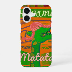 Red Golden Green Rasta Giraffe Colours iPhone 16 Case