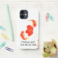 Red&Golden koi fish swiim & red flower |Japanese 